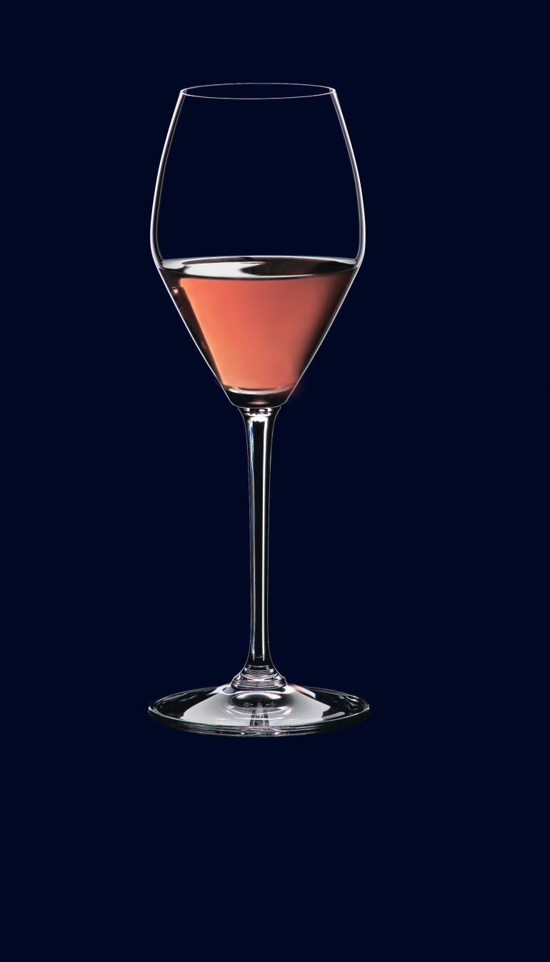 4444-55 Rosé auf schwarz